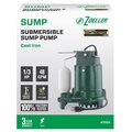 Zoeller 0.33 HP 48 GPH Cast Iron Vertical Float Switch AC Bottom Suction Submersible Sump Pump ZO7990
